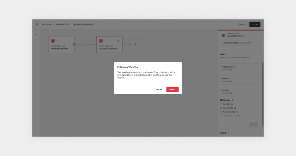 Publish workflow