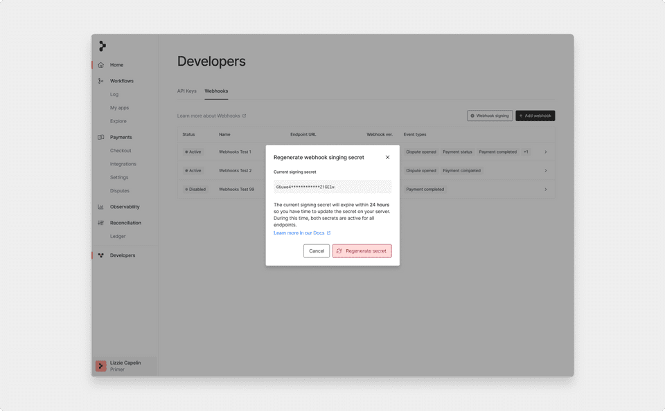 create webhook secret 6