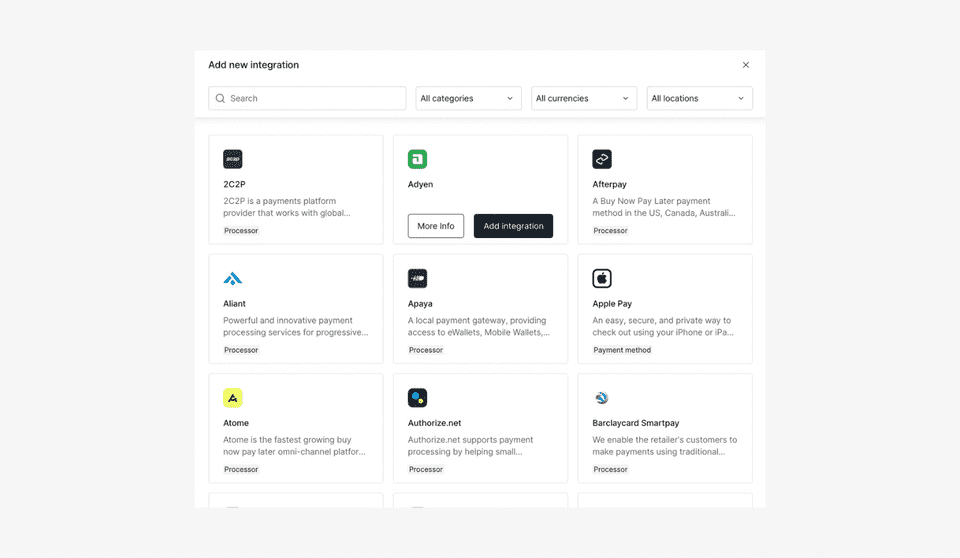 Integrations Marketplace
